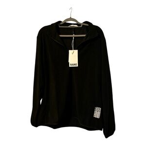 ⭐️⭐️NWT RAINS Fleece Half Zip in Black Unisex Lightweight